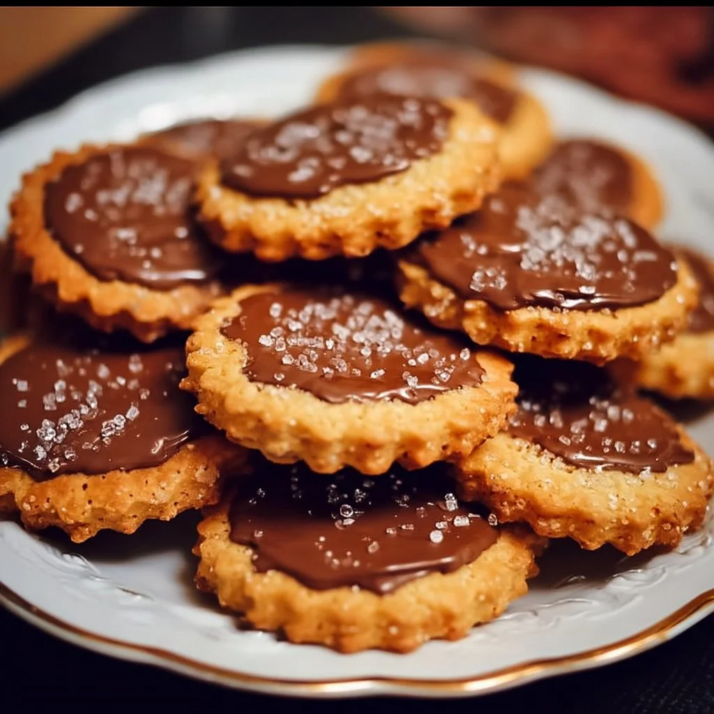 Delicious homemade Rolo Ritz Cookies with caramel and chocolate